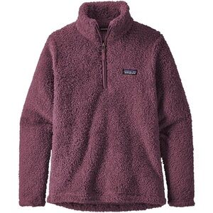 Patagonia Los Gatos Fuzzy 1/4 Zip Fleece Pullover Burgundy Light Balsamic